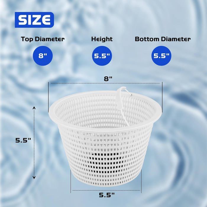 Panier D'écumoire De Rechange De 18 Cm Pour Piscines Creusées. Solution