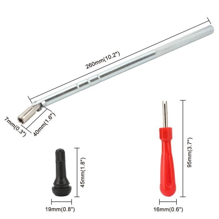 10 Extensions De Valve Angle Pour Pneus Tubeless - En Caoutchouc/cuivre, étanches, Facile à Installer