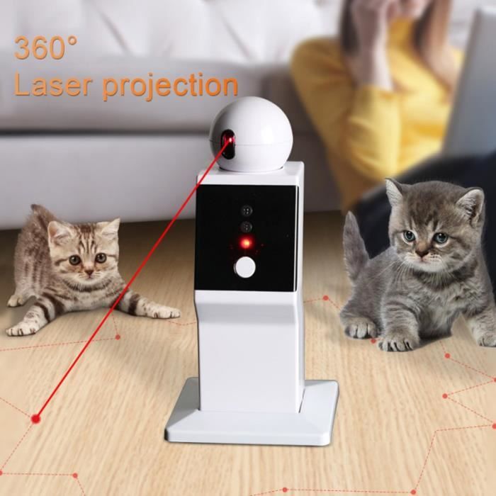 Jouet interactif intelligent pour chat, Robot Laser à rotation automatique,  exercice d'entraînement, chargeur USB B -WL3499 - Cdiscount