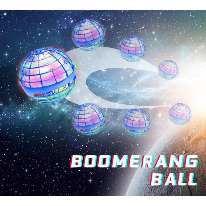 Boule Volante Lumineuse, Magique Balle Volante Flying Boomerang Ball  Spinner, Ballon Volant Lumineux Drone Hoverball, Jouet Cadeau - Cdiscount  Sport