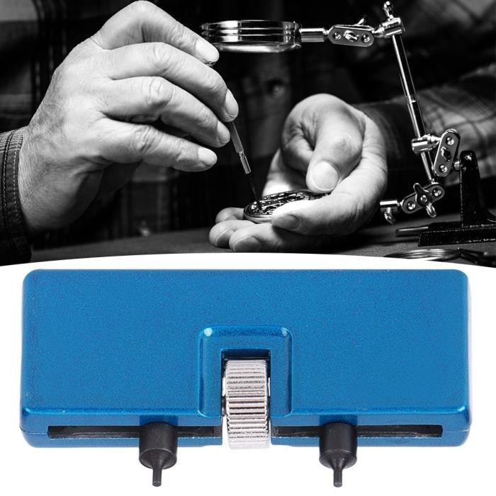 Ouvre-boîtier De Montre (boule Friction) En Caoutchouc Bleu - 7,5 Cm - Neuf