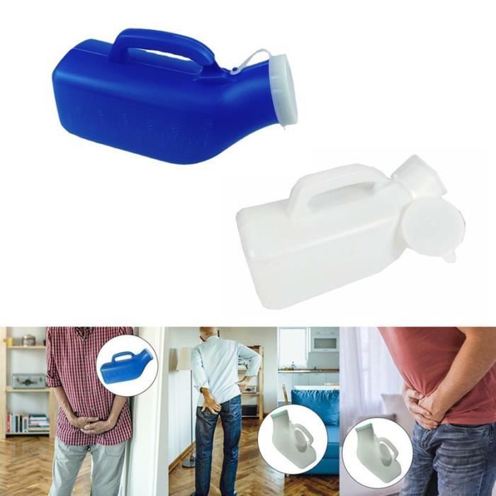 Color Option 2 Blue Urinoir Portable avec couvercle pour hommes, bouteilles  de pipi réutilisables de 2000 ml, - Cdiscount Santé - Mieux vivre