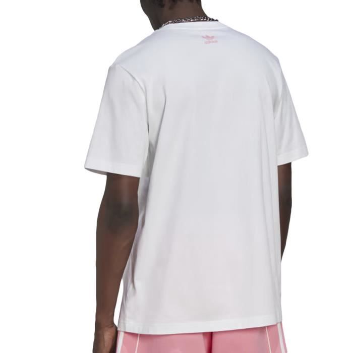 T-shirt Blanc Adidas - Homme