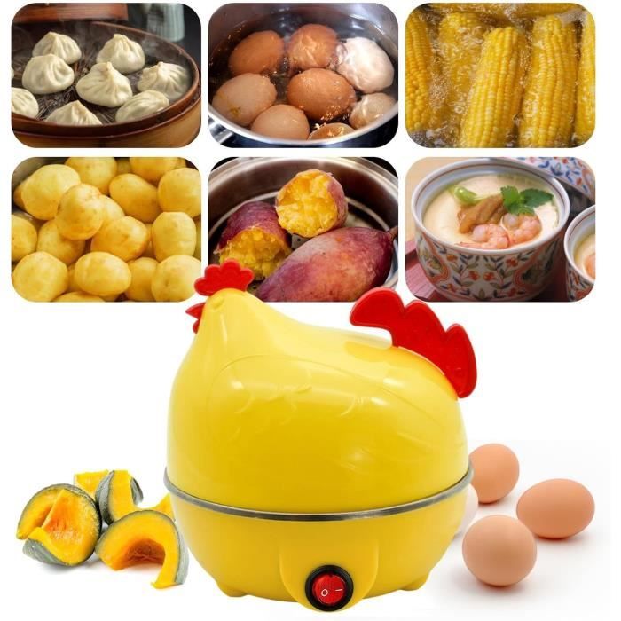 Cuiseur Vapeur œufs Micro-ondes En Forme De Poulet - Capacité 4 œufs, Plateau Collecteur Eau - Cuisson Vapeur Rapide
