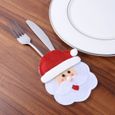 6pcs Mignon Couteau de Noël Fourchette Sac Couverts de Cuisine de Table Poches de nappe de table linge de table - cuisine-2