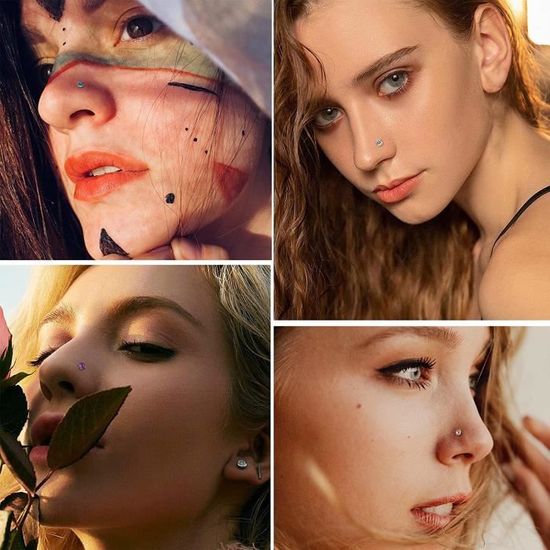 Funseedrr 20G Piercing Nez 12 Pièces 0,8mm Anneaux Goujons | FindTheDeal