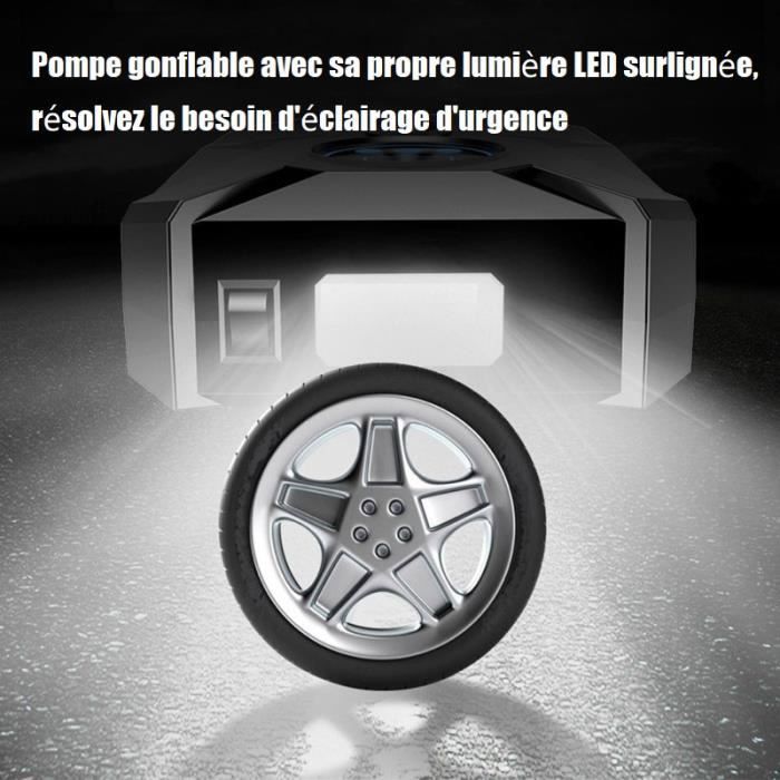 Toaren Gonfleur Pneus Voiture 12V 150 PSI – Compresseur Portable Avec LED, Arrêt Auto, Écran LCD | Voiture, Vélo, Moto, Ballon