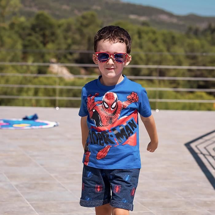 Lunettes de soleil enfant garçon Spiderman Marvel Rouge TU (4-10ans) -  Achat / Vente lunettes de soleil Garçon Enfant - Cdiscount