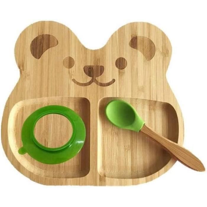 Cuillère pour bébé Bambou & silicone