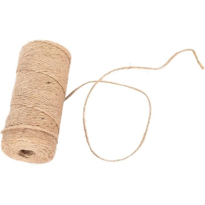 Ficelle De Jute Naturelle ViaForest - 1000m X 2mm | Pour Jardin, Emballage, Loisirs Créatifs