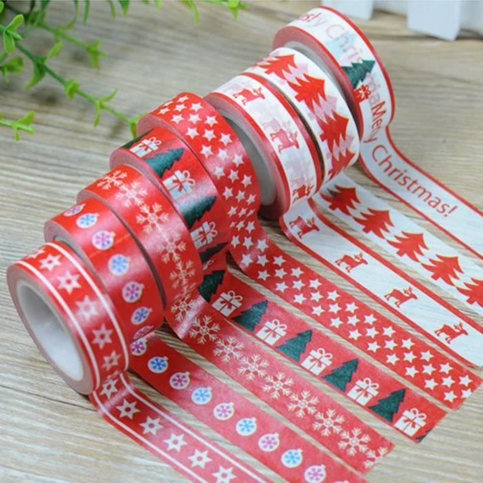 Bordures Sans Couture De Noël, Rubans Washi Décoratifs | Vecteur Premium