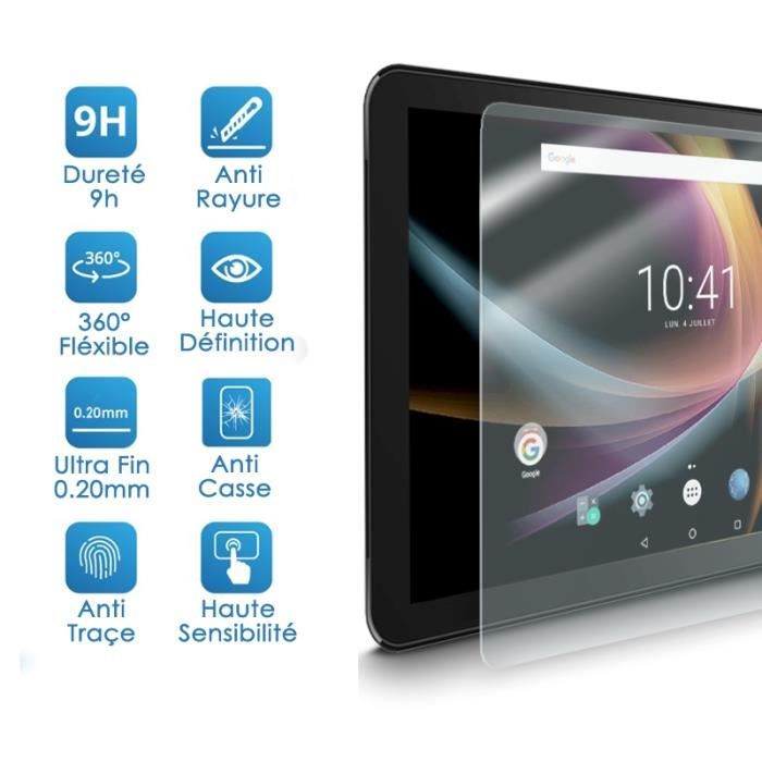 Pellicola Protettiva In Vetro Nano Flessibile 9H Per Logicom La Tab 107 HD (10 Pollici) – Antigraffio E Infrangibile