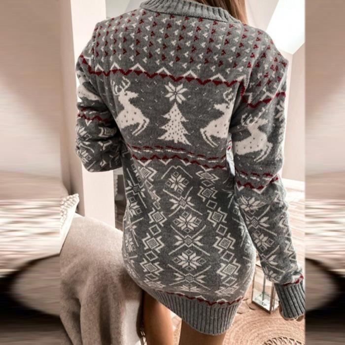 Robe pull online jacquard