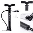 Pompe à pied de vélo portable automatiquement réversible vannes Presta et Schrader mini bicyclette psi pompe à air avec aiguille à b-3