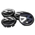 4 x caches moyeux centre roue VW pour Volkswagen 65mm ref. 3B7 601 171-3