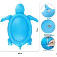 Tapis d'éveil gonflable pour bébé en forme de tortue - GOGOU - Grande taille - Bleu - PVC-3