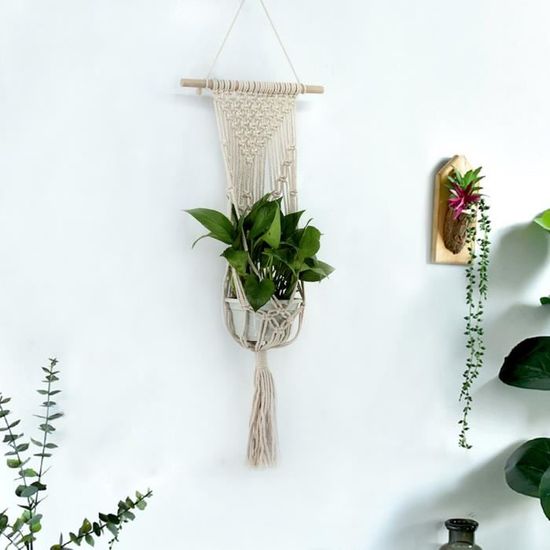 LjzlSxMF Cuir Plante Hanger Plante Manique Hanging Planteur Hanger Panier int/érieur Moderne Home D/écor Jardin Fournitures Jaune