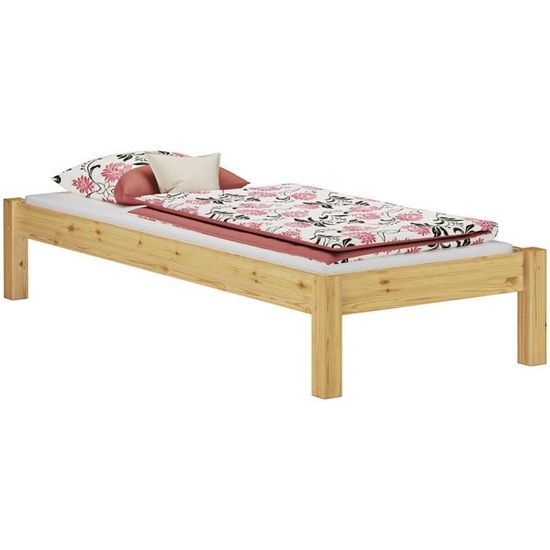 Couleur blanche Futon sans tête de lit pin massif 90x200 lit rollrost 60.35-09wfl Couleur blanche Futon sans tête de lit pin massif 90x200 lit rollrost 60.35-09wfl