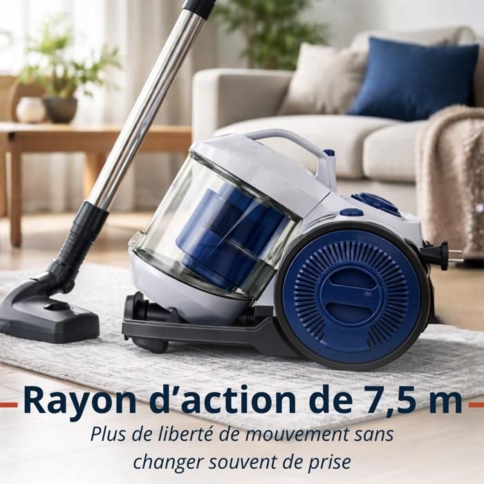 Dirt Devil Aspirateur sans Sac - DD2503 - 800W - Filtre HEPA 12 Dirt Devil Aspirateur sans Sac - DD2503 - 800W - Filtre HEPA 12