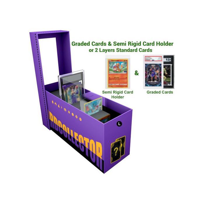 Boîte De Rangement Pour Cartes TCG Et Sport – Capacité 3000+ Cartes, Séparateurs Inclus, Design Avec Fenêtre Transparente