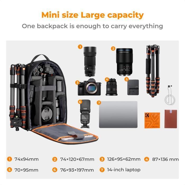 Lexsyn Sac À Dos Pour Appareil Photo | Cabas Pour