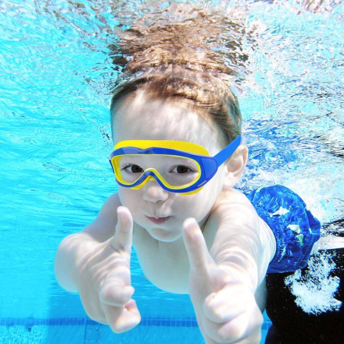 Lunette De Piscine Enfant Clipsable , Snorkeling Enfant Lunettes Natation Masque Plongée Enfant