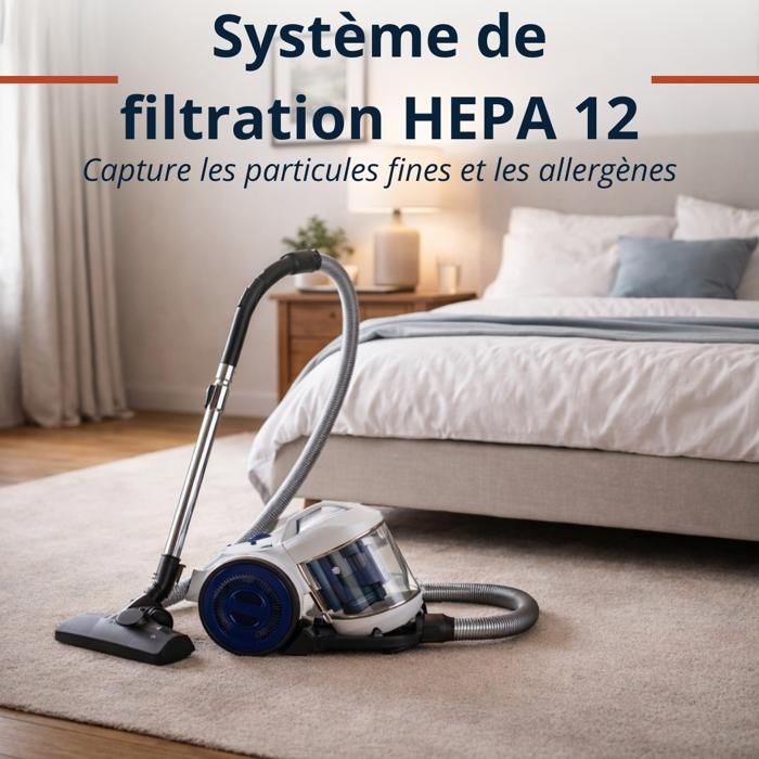 DIRT DEVIL Aspirateur traîneau sans sac DD2226-5 pas cher DIRT DEVIL Aspirateur traîneau sans sac DD2226-5 pas cher