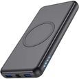 iPosible Batterie Externe à Induction Qi 26800mAh 18W PD avec USB Charge Power Bank Wireless 2 Input 4 Output QC3.0 Charge Rapide-0