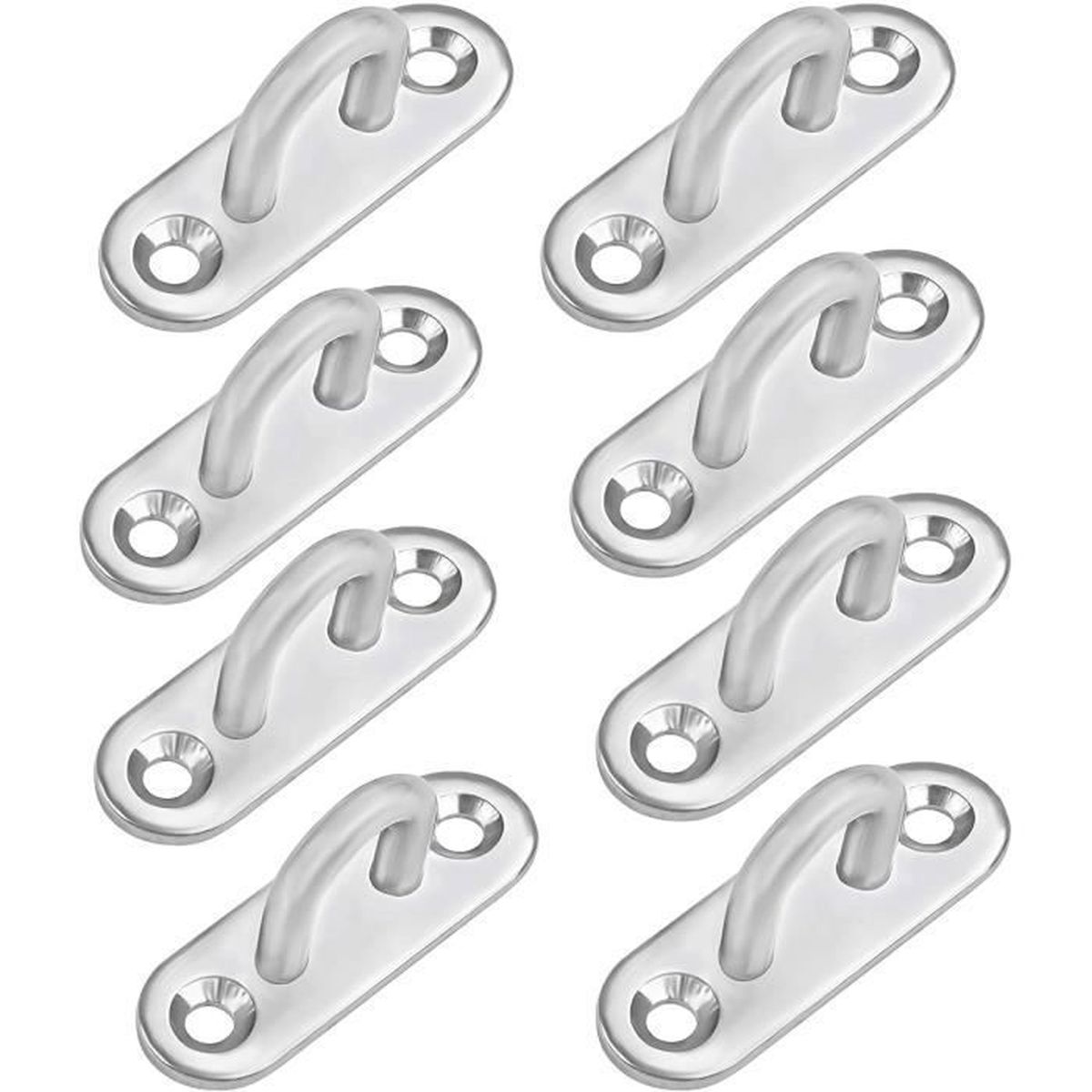 Plaques œillet En Acier Inoxydable V4A - Avec Ou Sans Anneau - Pour Fixation Auvent