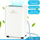 HOM2SEEKER Deshumidificateur d'air Electrique 160m³/h - Professionnel - Mode Sèche-linge - Silencieux pour Maison, Bain, Chambre, Armoire