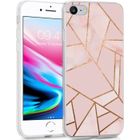 Coque iPhone SE 2022/2020/8/7 - IMOSHION - Design Graphique - Antichoc - Semi-Transparent - Silicone Souple