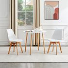 IPOTIUS Ronde Table de Salle à Manger scandinave de 4 personnes blanc 80 cm