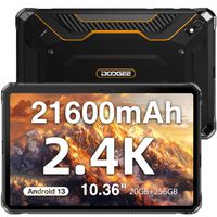 Tablette tactile DOOGEE R20 Robuste Tablette PC 21600mAh 10,36 pouces 2.4K Android 13,20Go+256Go,Double SIM,50MP/GPS/OTG -orange