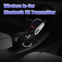 Adaptateur sans fil Bluetooth Chargeur allume-cigare Transmetteur FM En voiture Récepteur radio stéréo Lecteur MP3 avec appels