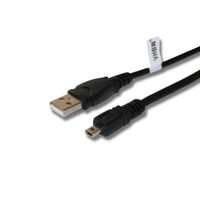 vhbw Câble USB standard type A, 150 cm, compatible avec Fuji / Fujifilm FinePix J210, J22, J25, J250, J26, J27, J28, J38, JX200
