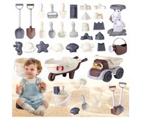 Kit Jouets De Plage 15 Pièces DAZZTIME - Seau Pliable, Moules, Pelles Pour Enfants à Partir De 1 An - 8