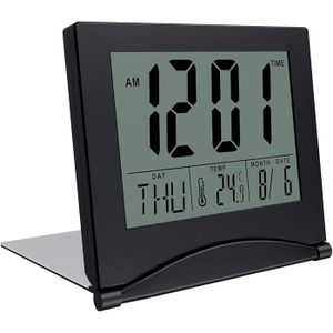 Radio réveil grand affichage écran 1.8'', Radio FM , Dual alarme, Led Rouge 1 port USB intégré