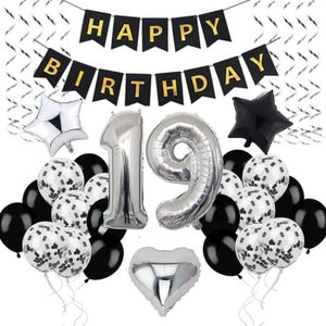 Decoration Anniversaire 19 Ans Cdiscount