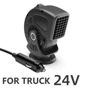 CHAUFFAGE VÉHICULE 24V Noir - Hipacool-Chauffage de voiture portable, Ventilateur de chauffage à air chaud pour voiture, Camion,