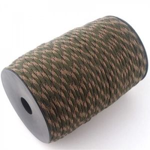 8M Fanuse 7 Corde Corde de Parachute Paracord Survie au Camping R/éSistant Couleur Vert Longueur