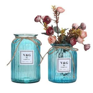Outflower Vase en verre transparent de 14,5/ x 10/ x 7,5/ cm 14.5*10*7.5CM rose