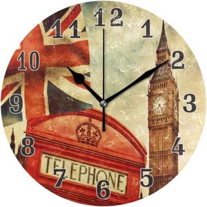Super cadeau/London Souvenir NEW-30CM London Classique Large Horloge murale 