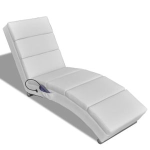CHAISE LONGUE DIOCHE Chaise longue de massage Blanc Similicuir - YW Tech DIO7734920875792