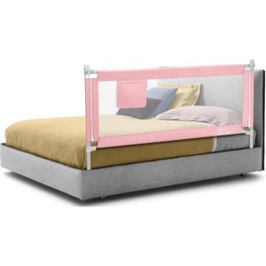 Kids Supply Barrière de lit [180x80 cm]- Barrière de lit sûre et réglable  en hauteur [70-90 cm] - Protection antichute pour lit d'enfant & lit de