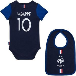 BODY Body + bavoir FFF bébé - Kylian MBAPPE - Collection officielle Equipe de France de Football