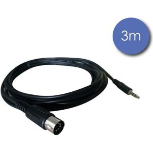 Power CABLE 1.50 m - Câble Mini Jack Stéréo Mâle / Midi Mâle 1.5m -  Cdiscount TV Son Photo