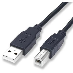 CÂBLE INFORMATIQUE Cordon-Câble USB Type A-B noir 3m- PC Mac-Scanner 