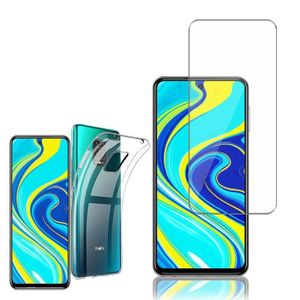 Coque De Protection - Xiaomi - Redmi Note 9S/Pro/Pro Max - UltraSlim - Transparent - Film Verre Trempé - Téléphonie