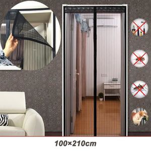 Porte Moustiquaire pour Couloirs Portes Patio Rideau Anti Moustique Bogues 100 x 210cm YUEMING Magn/étique moustiquaire Vert
