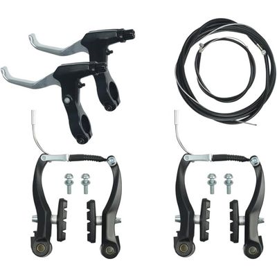 Kit Manopole E Copri Leva Freno Bici – Vintage Nera Per Bici Da Città Antica